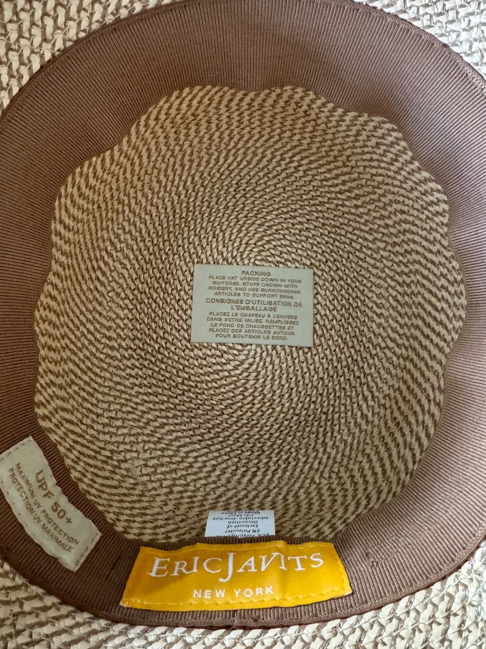 Eric Javits Latticia Bucket Hat | Peanut - Picture 5 of 11